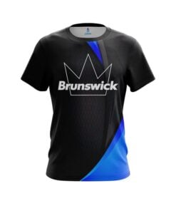Brunswick Carbon Blue Swirl CoolWick Bowling Jersey