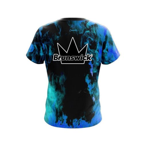 Brunswick Blue Flame CoolWick Bowling Jersey - Image 2