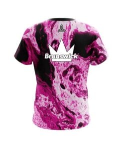 Alternative view of Brunswick Marble Pink CoolWick Bowling Jersey