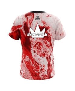 Alternative view of Brunswick Marble Red CoolWick Bowling Jersey