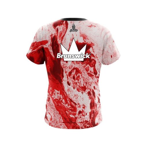 Brunswick Marble Red CoolWick Bowling Jersey - Image 2