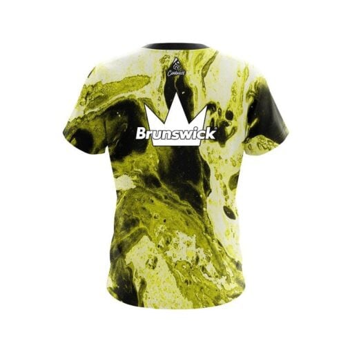 Brunswick Marble Yellow CoolWick Bowling Jersey - Image 2