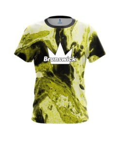 Brunswick Marble Yellow CoolWick Bowling Jersey