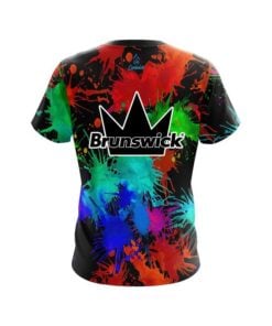Alternative view of Brunswick Paint Splatter CoolWick Bowling Jersey