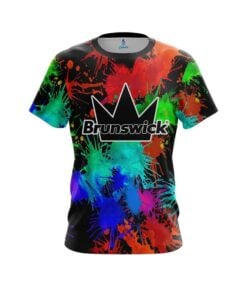 Brunswick Paint Splatter CoolWick Bowling Jersey