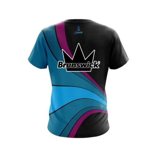 Brunswick Retro Swirl CoolWick Bowling Jersey - Image 2