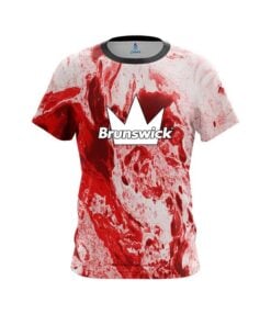 Brunswick Marble Red CoolWick Bowling Jersey