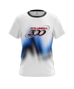 Columbia 300 Blue Print CoolWick Bowling Jersey