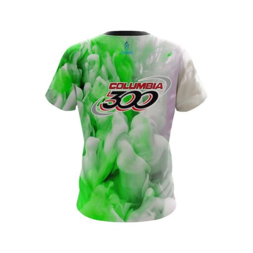 Columbia 300 Green Clouds CoolWick Bowling Jersey - Image 2