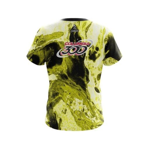 Columbia 300 Marble Yellow CoolWick Bowling Jersey - Image 2