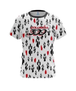 Columbia 300 Puppy Love White CoolWick Bowling Jersey