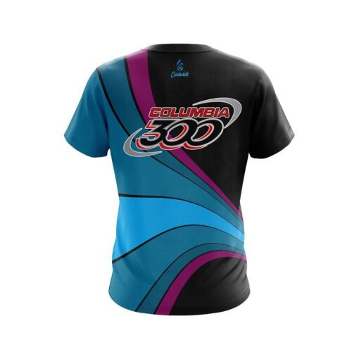 Columbia 300 Retro Swirl CoolWick Bowling Jersey - Image 2