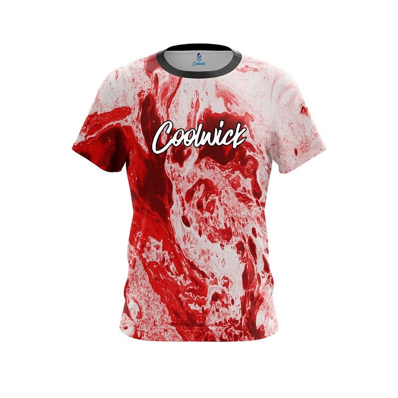 Coolwick Marble Red CoolWick Bowling Jersey
