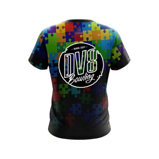DV8 Autism Awareness Be Kind CoolWick Bowling Jersey - Image 2