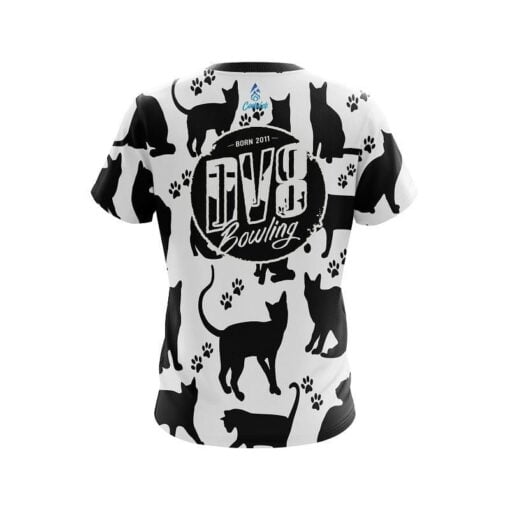 DV8 Black Cat CoolWick Bowling Jersey - Image 2