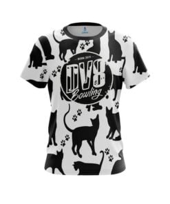 DV8 Black Cat CoolWick Bowling Jersey