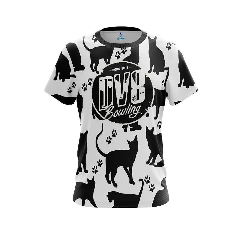 DV8 Black Cat CoolWick Bowling Jersey