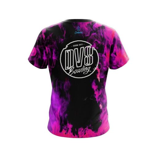 DV8 Pink Flame CoolWick Bowling Jersey - Image 2