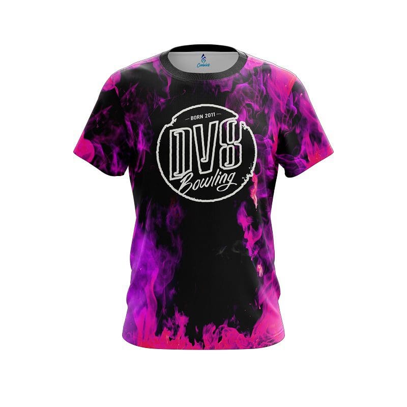 DV8 Pink Flame CoolWick Bowling Jersey