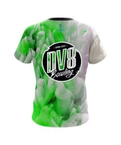 Alternative view of DV8 Green Clouds CoolWick Bowling Jersey