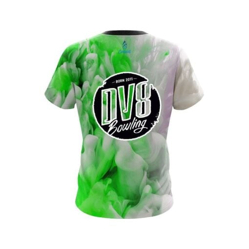 DV8 Green Clouds CoolWick Bowling Jersey - Image 2