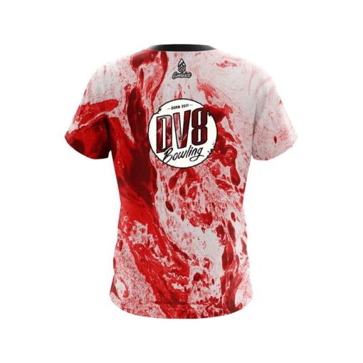 DV8 Marble Red CoolWick Bowling Jersey - Image 2