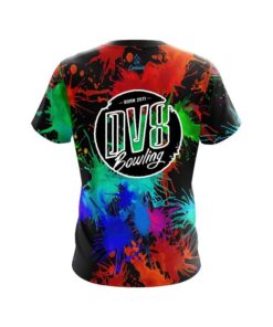 Alternative view of DV8 Paint Splatter CoolWick Bowling Jersey