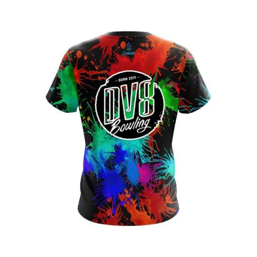 DV8 Paint Splatter CoolWick Bowling Jersey - Image 2