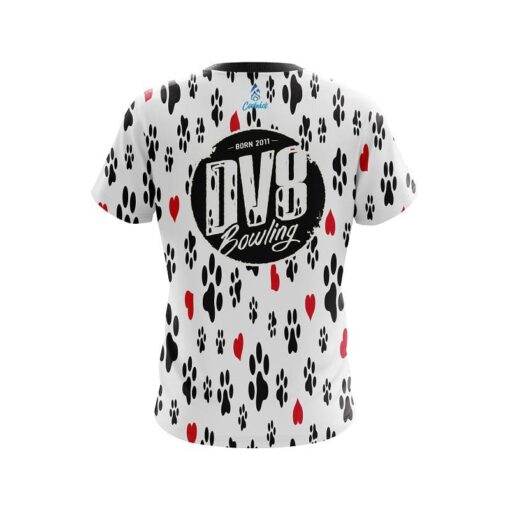 DV8 Puppy Love White CoolWick Bowling Jersey - Image 2