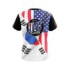 DV8 USA South Korea Flag CoolWick Bowling Jersey - Image 2