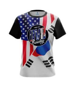 DV8 USA South Korea Flag CoolWick Bowling Jersey