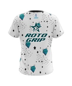Alternative view of Roto Grip Diamond White CoolWick Bowling Jersey