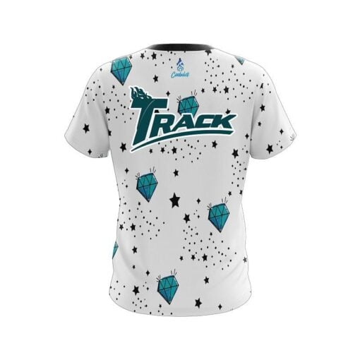 Track Diamond White CoolWick Bowling Jersey - Image 2