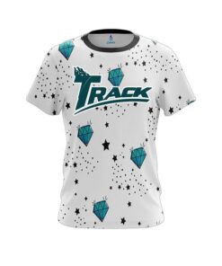 Track Diamond White CoolWick Bowling Jersey