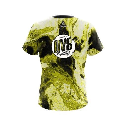 DV8 Marble Yellow CoolWick Bowling Jersey - Image 2
