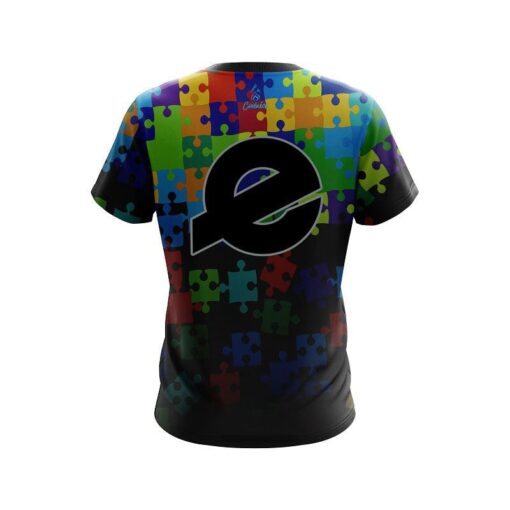 Ebonite Autism Awareness Be Kind CoolWick Bowling Jersey - Image 2