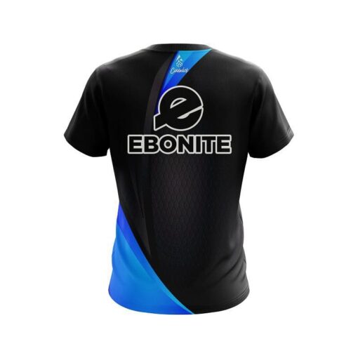 Ebonite Carbon Blue Swirl CoolWick Bowling Jersey - Image 2