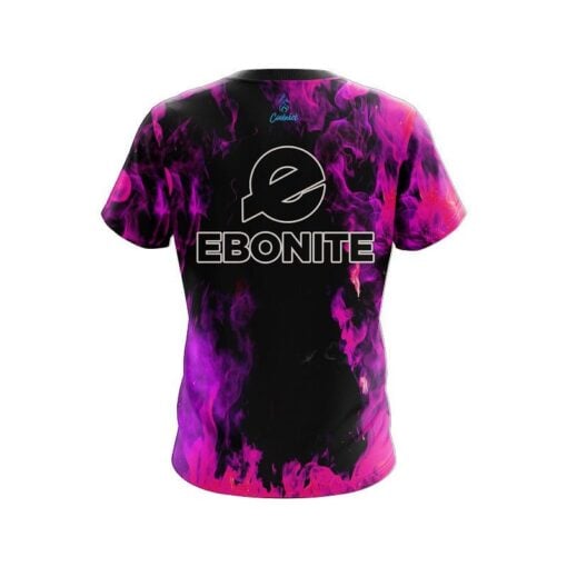 Ebonite Pink Flame CoolWick Bowling Jersey - Image 2