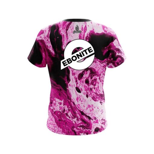 Ebonite Marble Pink CoolWick Bowling Jersey - Image 2