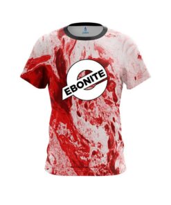 Ebonite Marble Red CoolWick Bowling Jersey