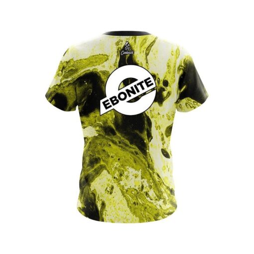 Ebonite Marble Yellow CoolWick Bowling Jersey - Image 2
