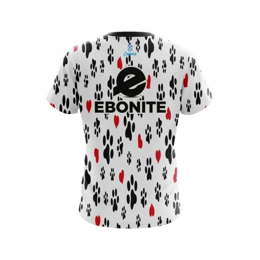 Ebonite Puppy Love White CoolWick Bowling Jersey - Image 2