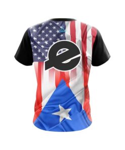 Alternative view of Ebonite USA Puerto Rico Flag CoolWick Bowling Jersey