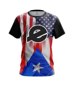 Ebonite USA Puerto Rico Flag CoolWick Bowling Jersey
