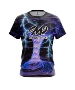 Motiv Electrical Tornado Black CoolWick Bowling Jersey