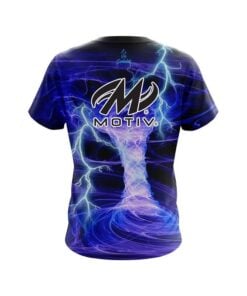 Alternative view of Motiv Electrical Tornado Blue CoolWick Bowling Jersey