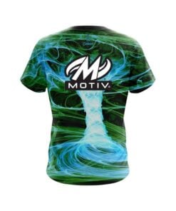 Alternative view of Motiv Electrical Tornado Green CoolWick Bowling Jersey