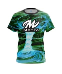 Motiv Electrical Tornado Green CoolWick Bowling Jersey