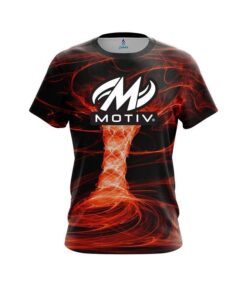 Motiv Electrical Tornado Orange CoolWick Bowling Jersey