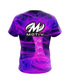 Alternative view of Motiv Electrical Tornado Pink CoolWick Bowling Jersey